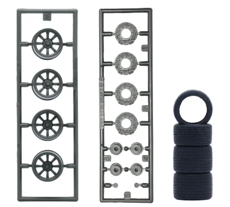 Fujimi [Wheel-16] 1/24 RS Watanabe Deep Rim 15inch - Kit Accessories