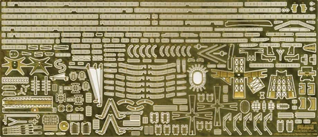 Fujimi [TOKU-72 EX-1] 1/700 Photo-Etched Parts for IJN Battleship Yamashiro (w/2 pieces 25mm Machine Cannan) - Kit Accessories