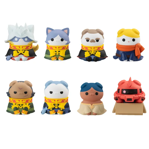 MegaHouse MEGA CAT PROJECT MOBILE SUIT GUNDAM NYANDAM We are the PRINCIPALITY OF ZEON! (8pc per box) - Mobile Suit Gundam