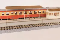 PLUM PMOA 1/80 Scale Paper kit Town Corner Accessory Series Local type island platform Extension set B（Shed） - Scale Kits - photo 6