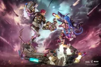 PureArts League Of Legends - Jinx & Vi 1:6 Scale Statue Bundle - Video Games - photo 3