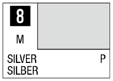 Mr. Color 8 - Silver (Metallic/Primary)