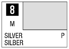Mr. Color 8 - Silver (Metallic/Primary)