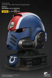 JOYTOY Ultramarines Lieutenant Titus' MKX Helmet & Display Stand - Warhammer 40K - photo 16
