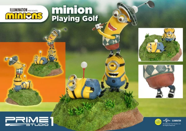 Prime 1 Studio Prime Collectible Figures Minions Playing Golf - Minions