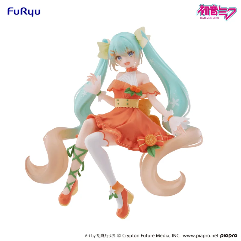 FuRyu Hatsune Miku Noodle Stopper Figure -Hatsune Miku Citrus ver.- - Hatsune Miku