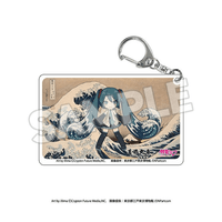 Katsushika Hokusai x Hatsune Miku Clear Acrylic Keychain 8