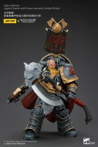 JOYTOY Space Wolves Legion Praetor with Power Axe and Combat Shield - Warhammer 40K - photo 3