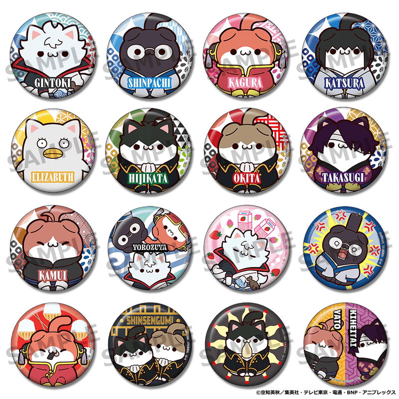 MEGA CAT PROJECT Gintama Nyantama! Metal Badge Collection