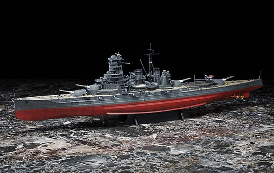 Aoshima IRON CRAD: 1/350 I.J.N. BATTLESHIP KIRISHIMA 1942 - Scale Kits