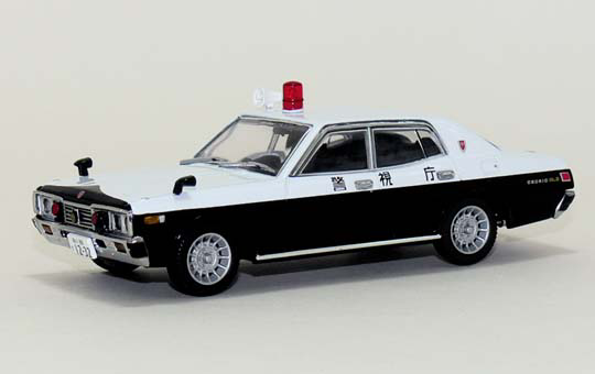 DIECAST MODEL CAR: 1/43 330 CEDRIC LATE Ver. PATROL CAR (METROPOLITAN POLICE)[ENKEI BAJA WHEEL]