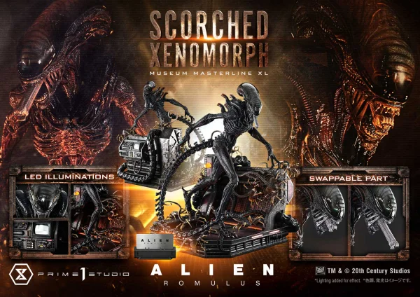 Prime 1 Studio Museum Masterline XL Alien: Romulus Scorched Xenomorph - Alien (Movie Franchise)