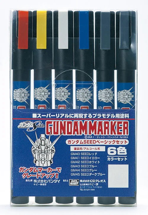 GSI Creos Gundam Marker Set - SEED Marker - Brushes & Markers