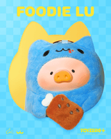 LuLu the Piggy x Capoo - Foodie Lu PVC Face Plush Keychain 6