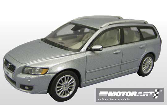 MOTORART DIECAST MINIATURE CAR: 1/43 1/43 Volvo V50 Electric Silver