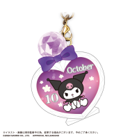 SANRIO CHARACTERS BIRTHDAY "PUKKURI" CLEAR KEY RING 10