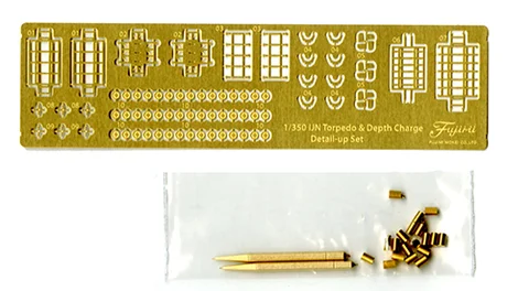 Fujimi [G-up No51] 1/350 Genuine Photo-Etched Parts for Torpedo/Depth Bomb - Kit Accessories
