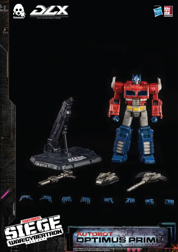 threezero Transformers: War for Cybertron Trilogy - DLX Optimus Prime - Transformers