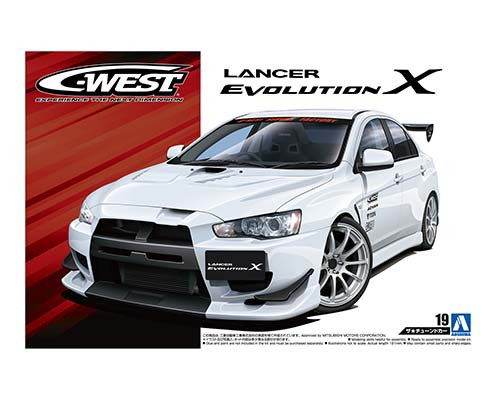 TUNED CAR #19 - 1/24 C-WEST CZ4A LANCER EVOLUTION â…© '07 (MITSUBISHI)