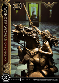 Museum Masterline Wonder Woman (Film) Wonder Woman on HorseBack Gold Version 5