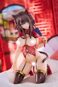 Pink-Cat Kuroneko - China dress cat - photo 13