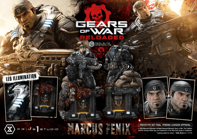 Real Elite Masterline Gears of War: Reloaded Marcus Fenix 			
