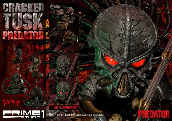 Prime 1 Studio Premium Masterline Predator (Comics) Cracked Tusk Predator - Live Action Movies/TV