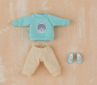 Nendoroid Doll Outfit Set: Sweatshirt and Sweatpants (Light Blue) 4
