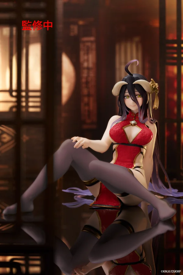 TAITO Overlord Desktop Cute Figure - Albedo (Chinese Dress Ver.) Renewal - Overlord