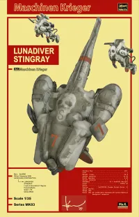 Hasegawa [MK03] 1:35 LUNADIVER STINGRAY - Maschinen Krieger - photo 1