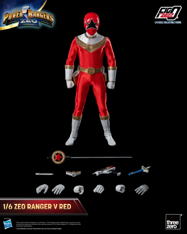 threezero Power Rangers Zeo - FigZero 1/6 Zeo Ranger V Red - Power Rangers