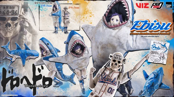 threezero Dorohedoro - FigZero Ebisu (Peace Sharks Mascot Version) - Dorohedoro