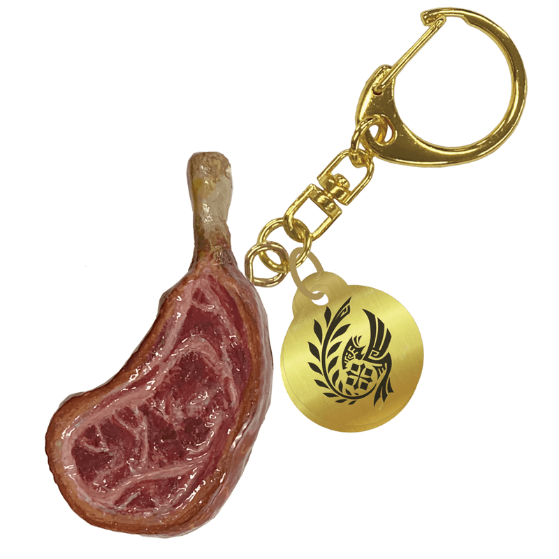Monster Hunter Wilds Well-done Steak Keychain