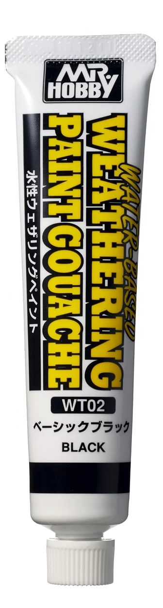 WATER BASED WEATHERING PAINT GOUACHE BLACK