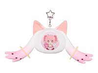 Puella Magi Madoka Magica the Movie -Rebellion- Fluffy Keychain Pinback Button Case 1