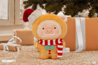 LuLu the Piggy Christmas - Gingerbread Man Lu Plush Keychain 1
