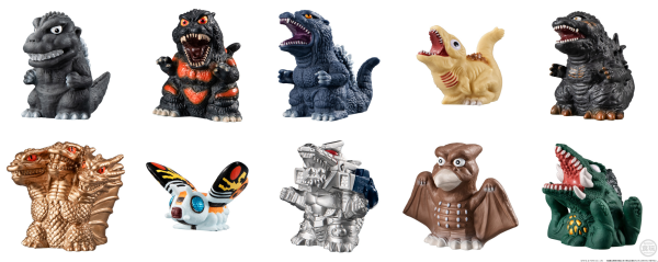 Godzilla SofviDoll "Godzilla" (Box of 10), Bandai Shokugan SofviDoll