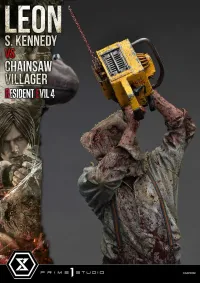 Prime 1 Studio Ultimate Premium Masterline Resident Evil 4 Leon S. Kennedy versus Chainsaw Villager Bonus Version - Video Games - photo 19