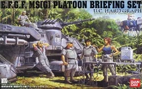 BANDAI HOBBY E.F.G.F. MS[G] PLATOON AT BRIEFING SET - Mobile Suit Gundam