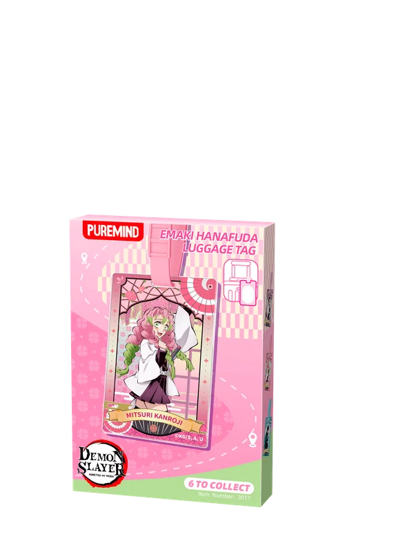 PUREMIND Demon Slayer - Emaki Hanafuda Luggage Tag - Demon Slayer: Kimetsu no Yaiba