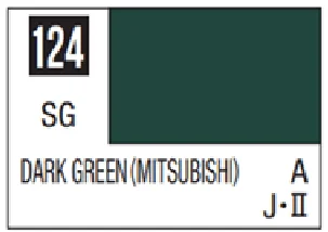 Mr Color Spray - S124 Dark Green Mitsubishi (Semi-Gloss/Aircraft)