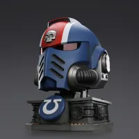 JOYTOY Ultramarines Lieutenant Titus' MKX Helmet & Display Stand - Warhammer 40K - photo 31