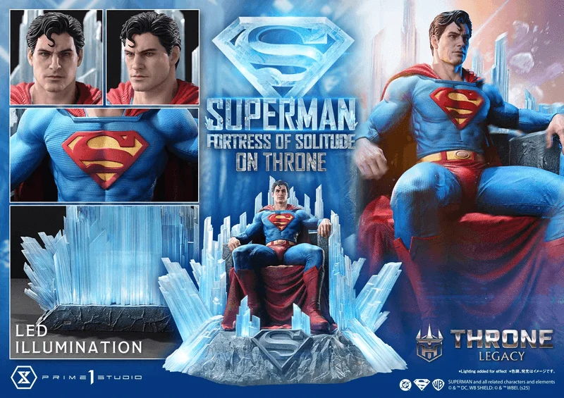 Prime 1 Studio Throne Legacy Superman (Comics) Superman Fortress of Solitude on Throne (Design by Gabriele Dell'Otto) Ultimate Bonus Version - DC Comics