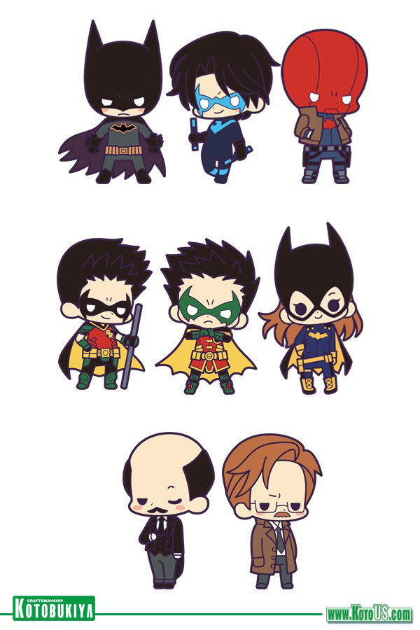 RUBBER CHARM COLLECTION BATMAN FAMILY DELUXE
