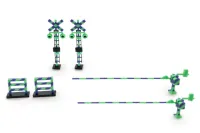 PLUM PMOA Railway Crossing（Green×Blue) - Scale Kits - photo 1