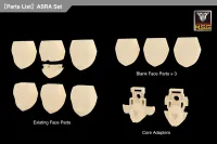 KOTOBUKIYA MEGAMI DEVICE M.S.G 03 FACE SET ASRA SKIN COLOR A - Megami Device - photo 1
