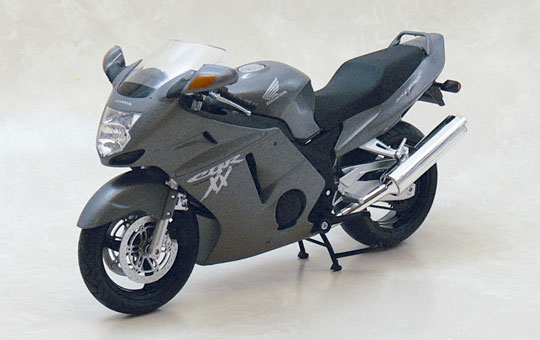 1/12 TOYABI DIECAST MOTORCYCLE: 1/12 Honda CBR1100XX Super Blackbird(GRAY)
