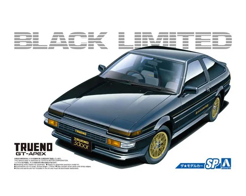 Aoshima MODEL CAR #SP - 1/24 TOYOTA AE86 SPRINTER TRUENO GT-APEX BLACK LIMITED '86 - Scale Kits