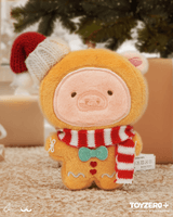 LuLu the Piggy Christmas - Gingerbread Man Lu Plush Keychain 3