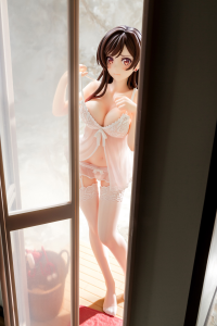 1/6 scaled pre-painted figure Rent-A-Girlfriend MIZUHARA Chizuru in see-through lingerie figure Angel White Ver. 17